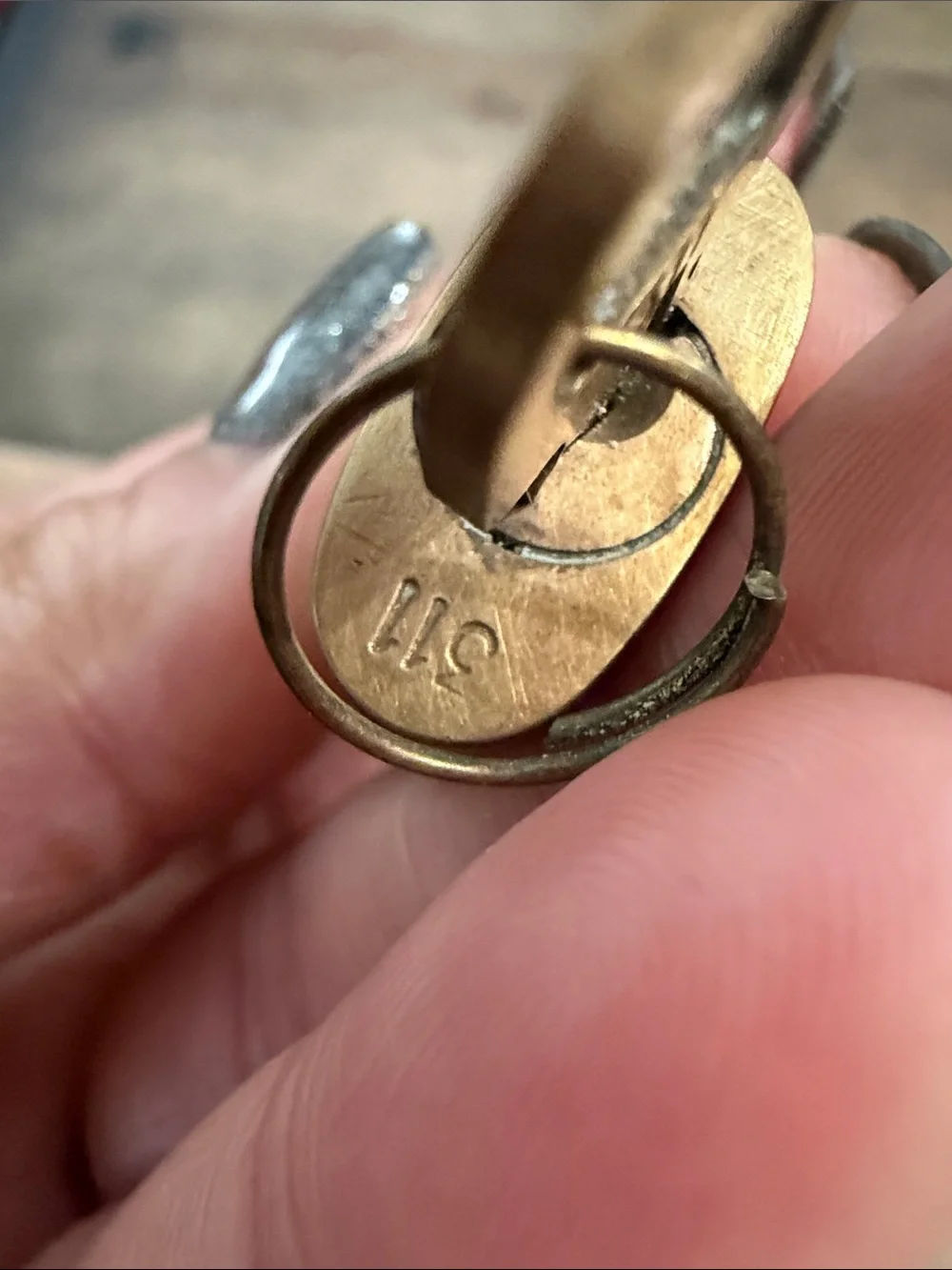 Louis Vuitton Gold Padlock with Key - Picture 3 of 3